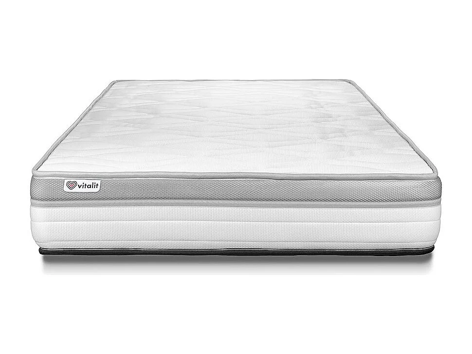 Ensemble VITAL RELAX 90 x 190 cm sommier Kit blanc