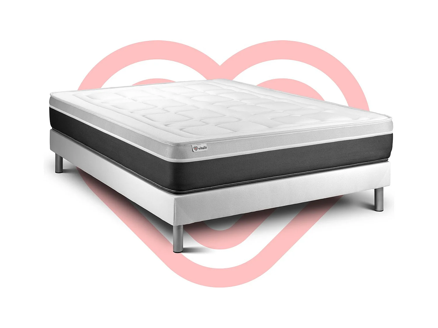 Matras en bodemset 200x200 cm - Vital Soft