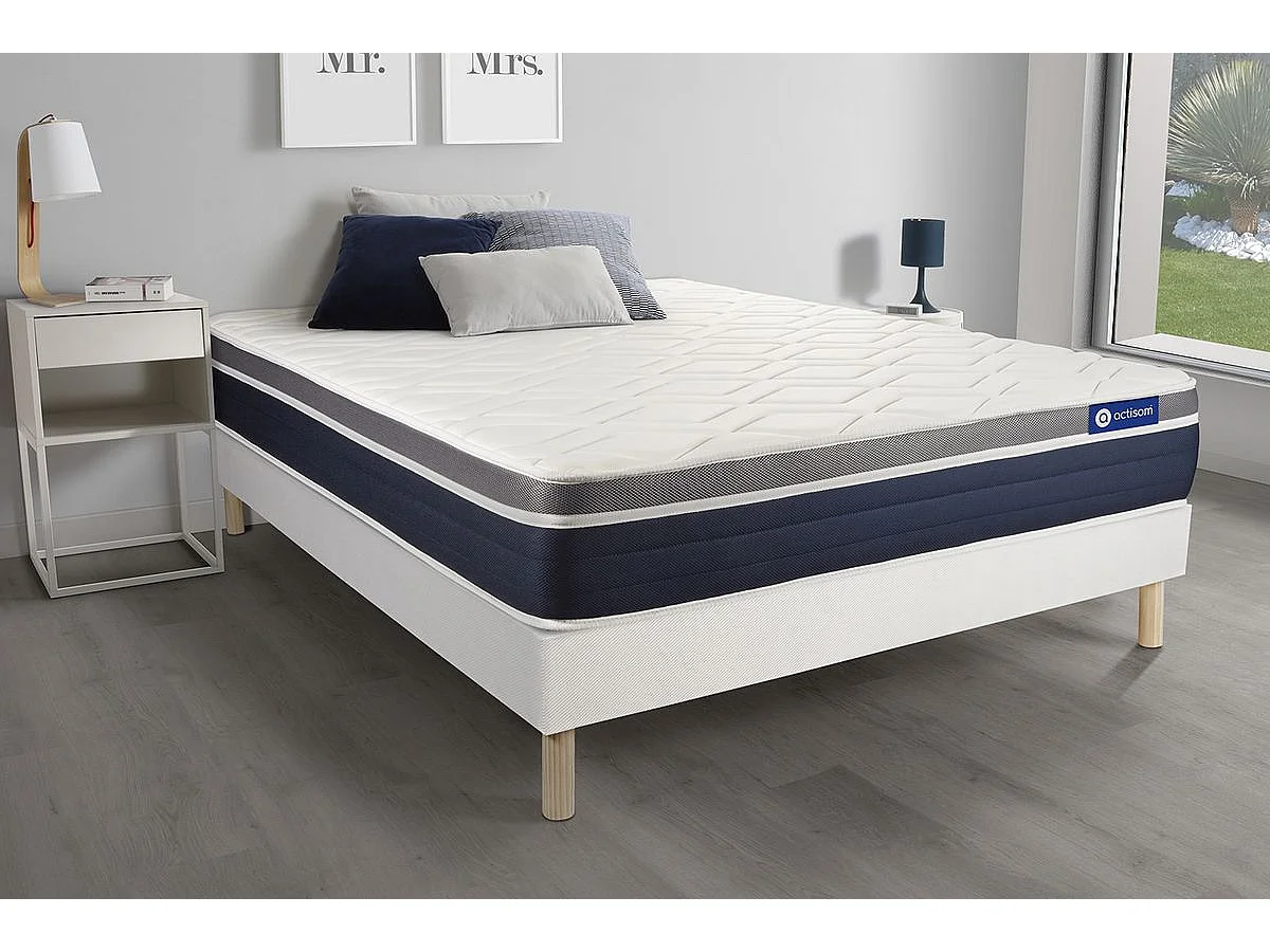 Materac Actilatex confort 200x200cm + zestaw podstawa lózka