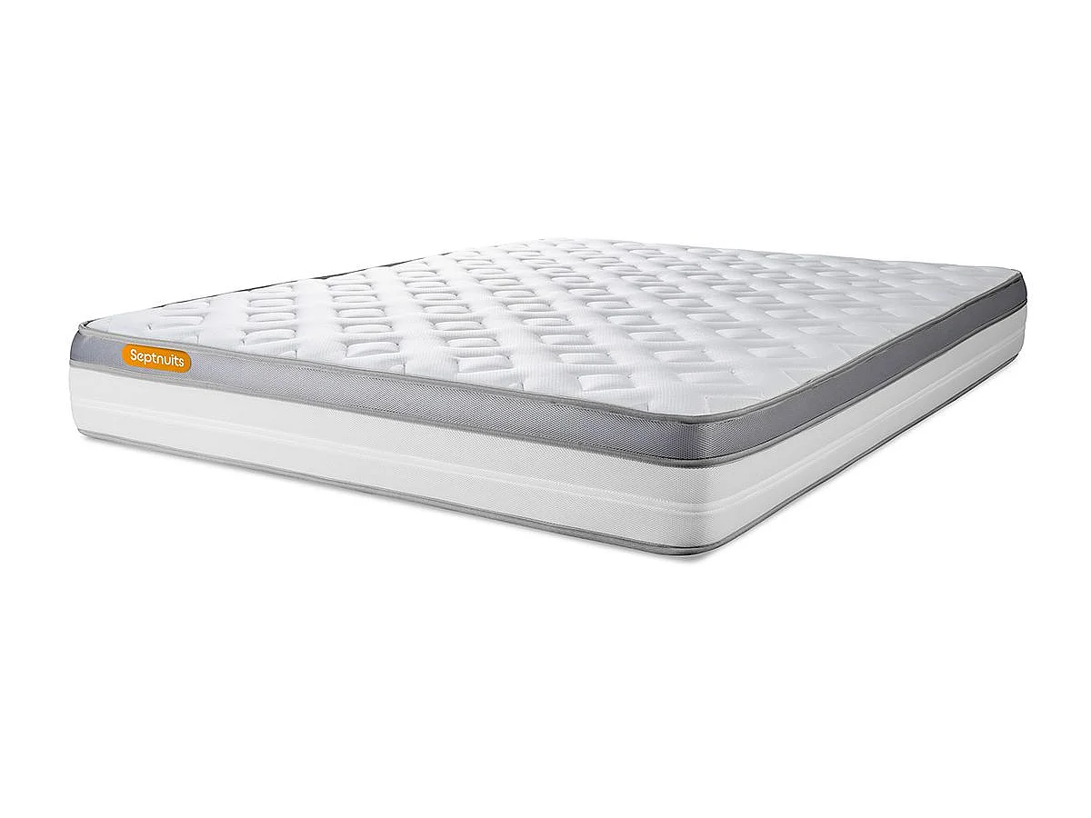 Pack matelas 180x200 + double sommiers 90x200 Memo Zen Mousse à mémoire de forme 5 zones de confort MAXI épaisseur