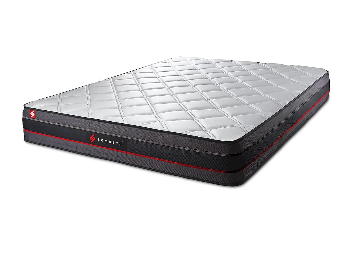 Ensemble 180x200 matelas REGEN à mémoire de forme + sommier kit blanc