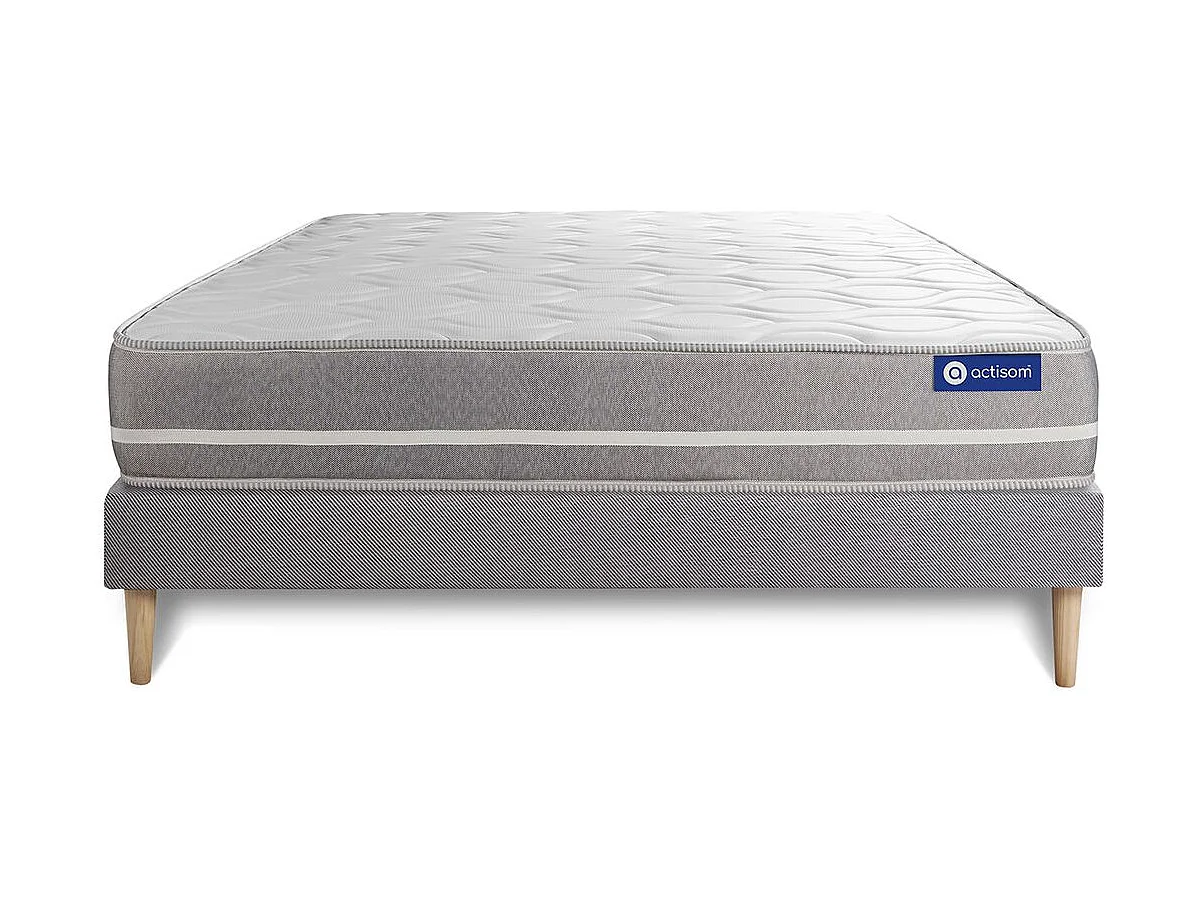 Lattenbodem en Actilatex touch matras 140x190cm , matrasdikte : 20 cm , latex en traagschuim , gebalanceerd, 3 comfortzones