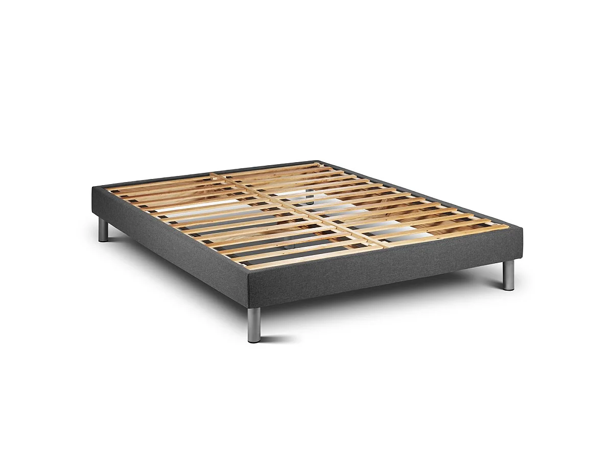 Ensemble VITAL RELAX 140 x 200 cm sommier Kit gris