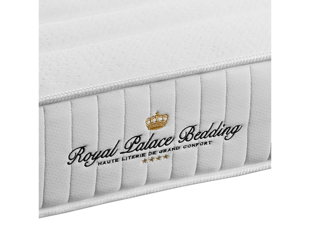 Compleet bedpakket - Matras 160x200 cm + Boxspring met lattenbodem (in kit) + 2 kussens + Dekbed - Lancaster