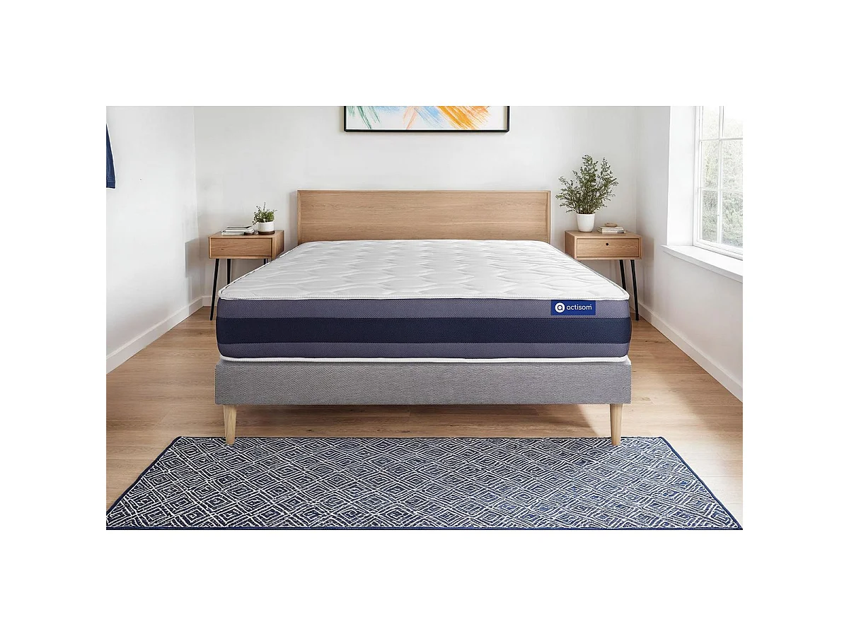 Actimemo morpho matratze 90x200cm + Bettgestell mit lattenrost - Dicke : 24cm - Memory-schaum - H3