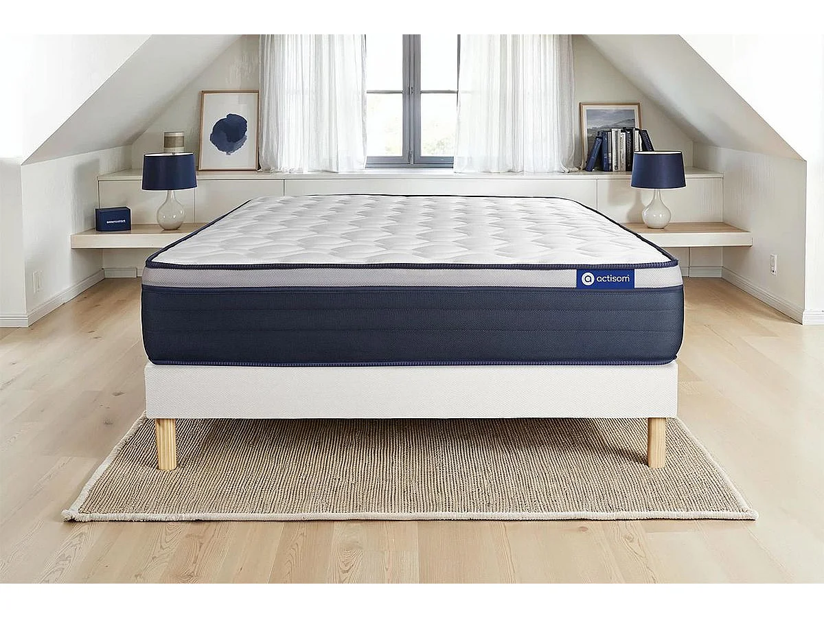 Kit rete e materasso matrimoniale Actiflex max 140x190cm - Spessore : 26cm - Molle insacchettate e memory foam - rigido