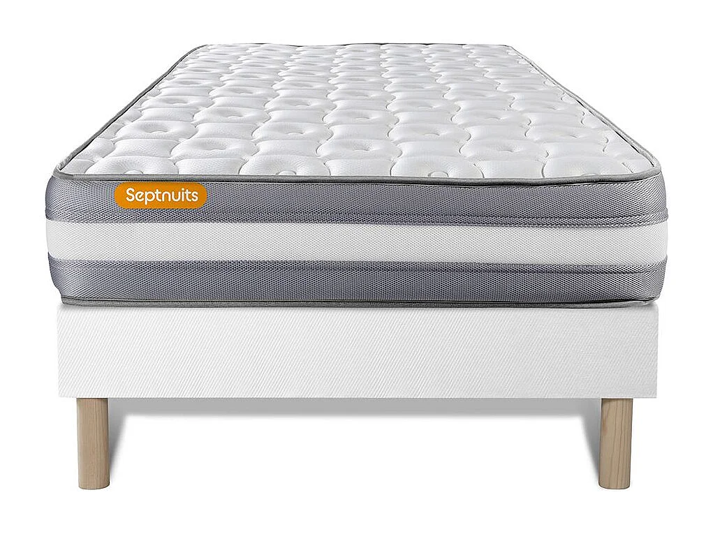 Matelas + sommier 90x200 Memo Plus Mémoire de forme 3 zones