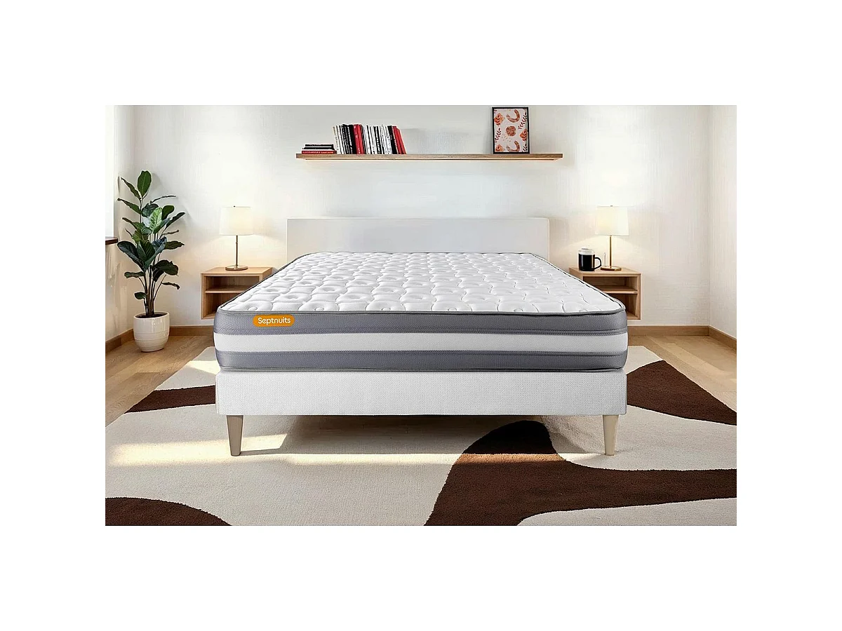 Matelas + sommier 90x200 Memo Plus Mémoire de forme 3 zones