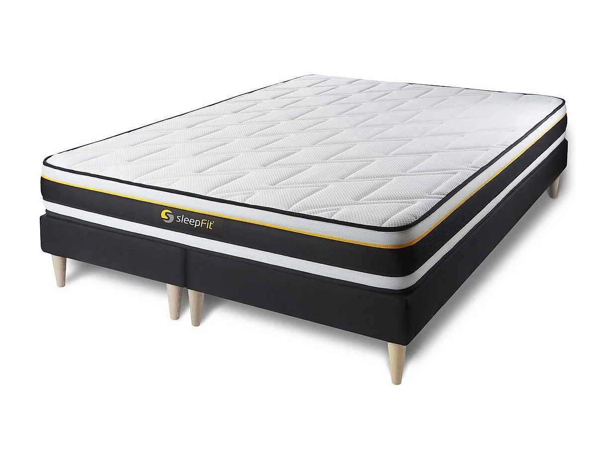 Ensemble double sommier 80x200 + matelas SOFT 160x200