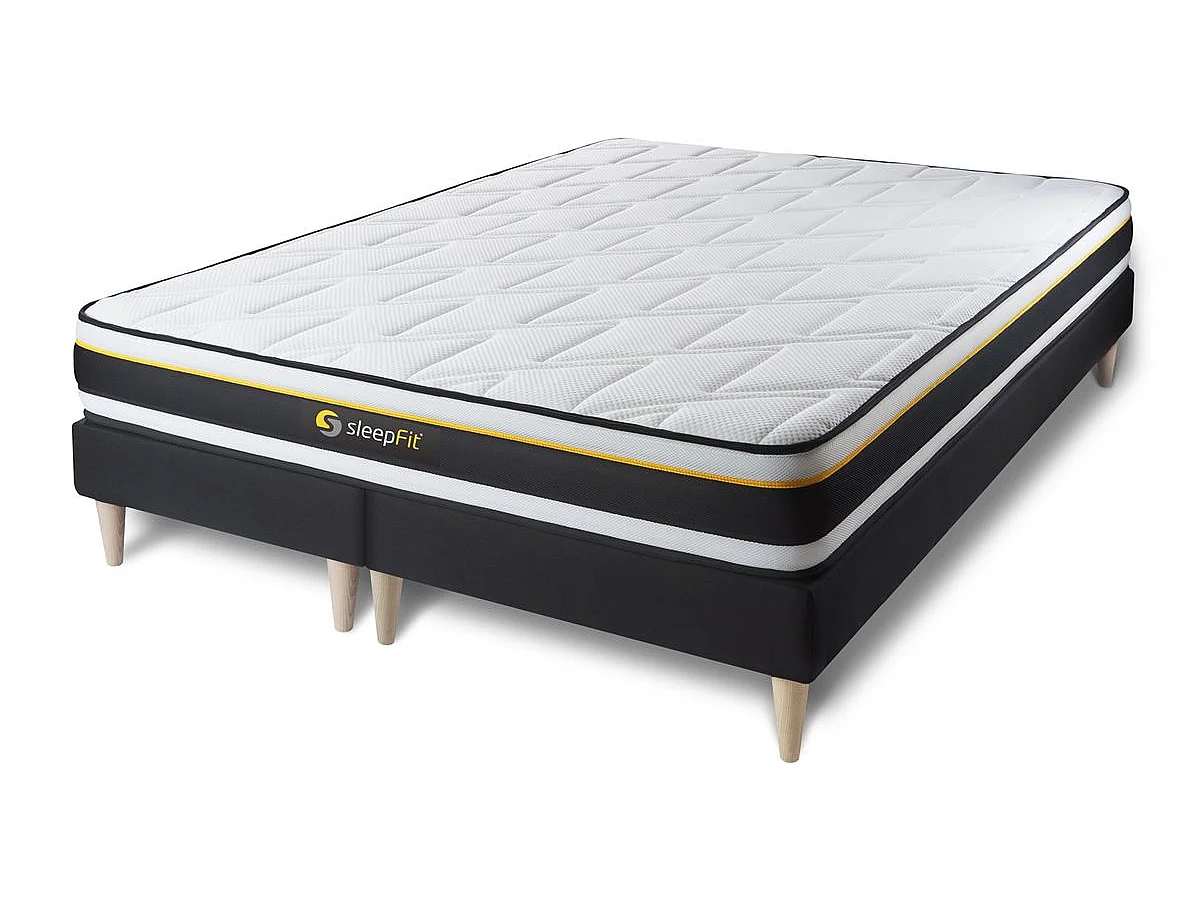 Ensemble double sommier 80x200 + matelas SOFT 160x200