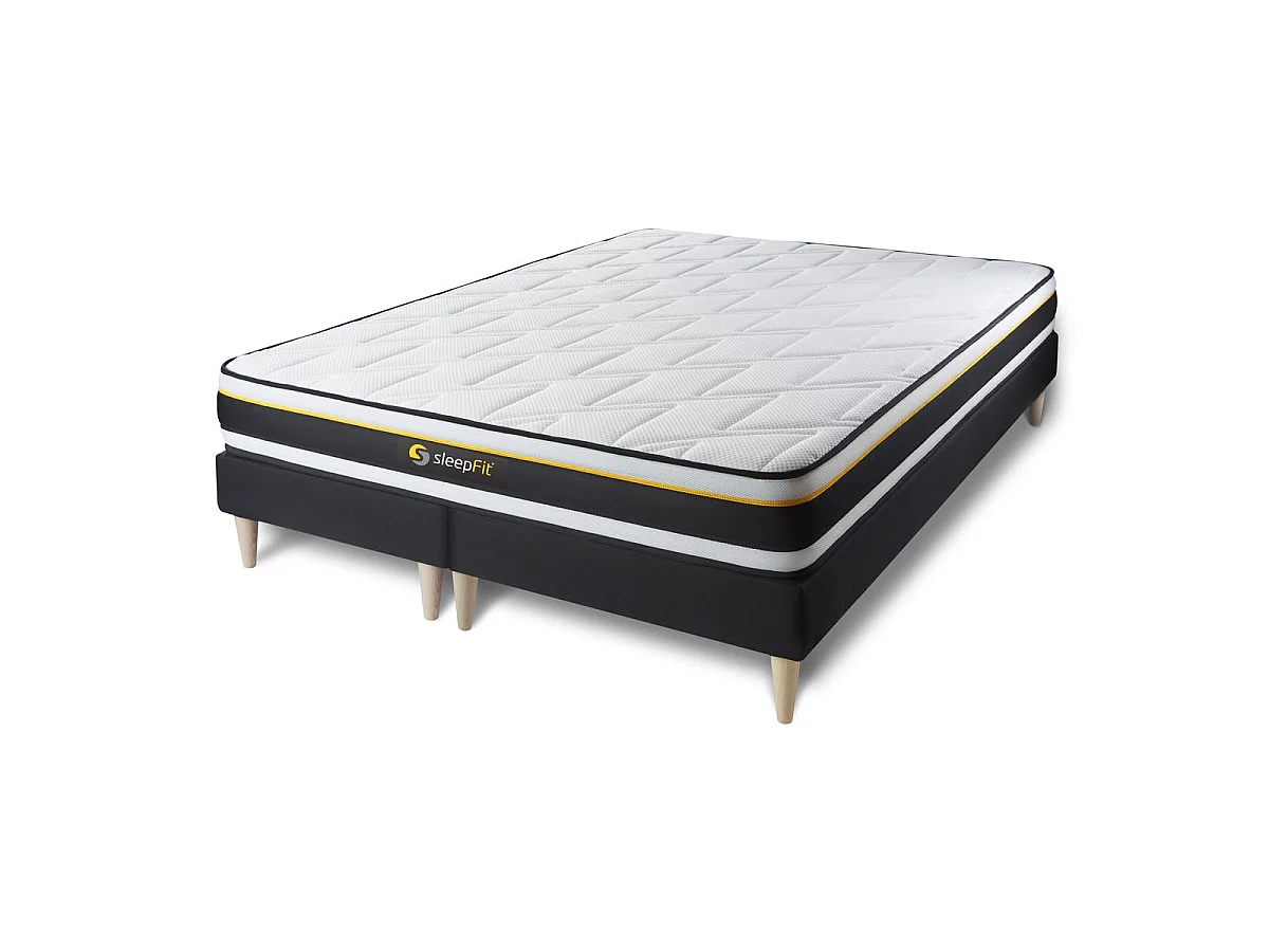 Ensemble double sommier 80x200 + matelas SOFT 160x200