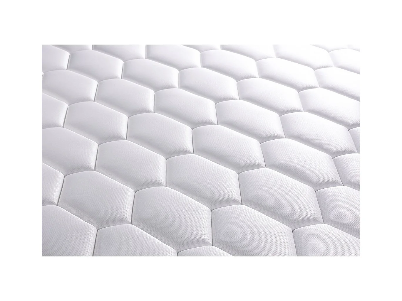 Ensemble 160x200 matelas BOOST ressorts ensachés et mémoire de forme + sommier kit blanc