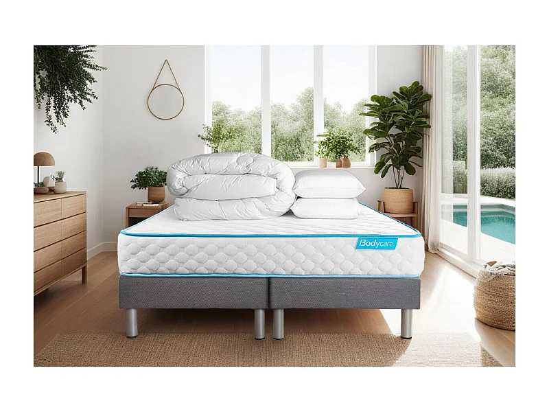 Pack BODYONE 180x200 + 2 oreillers mémoire de forme