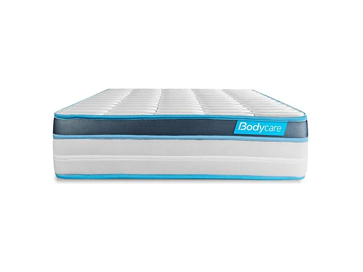 Ensemble 90x190 matelas BodyFit à mémoire de forme + sommier kit blanc