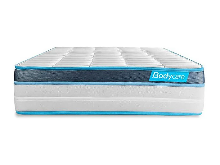 Ensemble 90x190 matelas BodyFit à mémoire de forme + sommier kit blanc