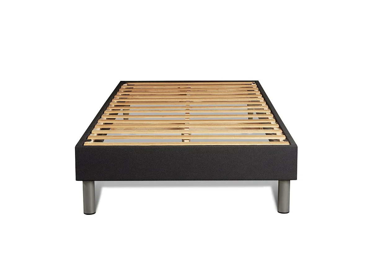 Ensemble 90x200 matelas REGEN à mémoire de forme + sommier kit noir