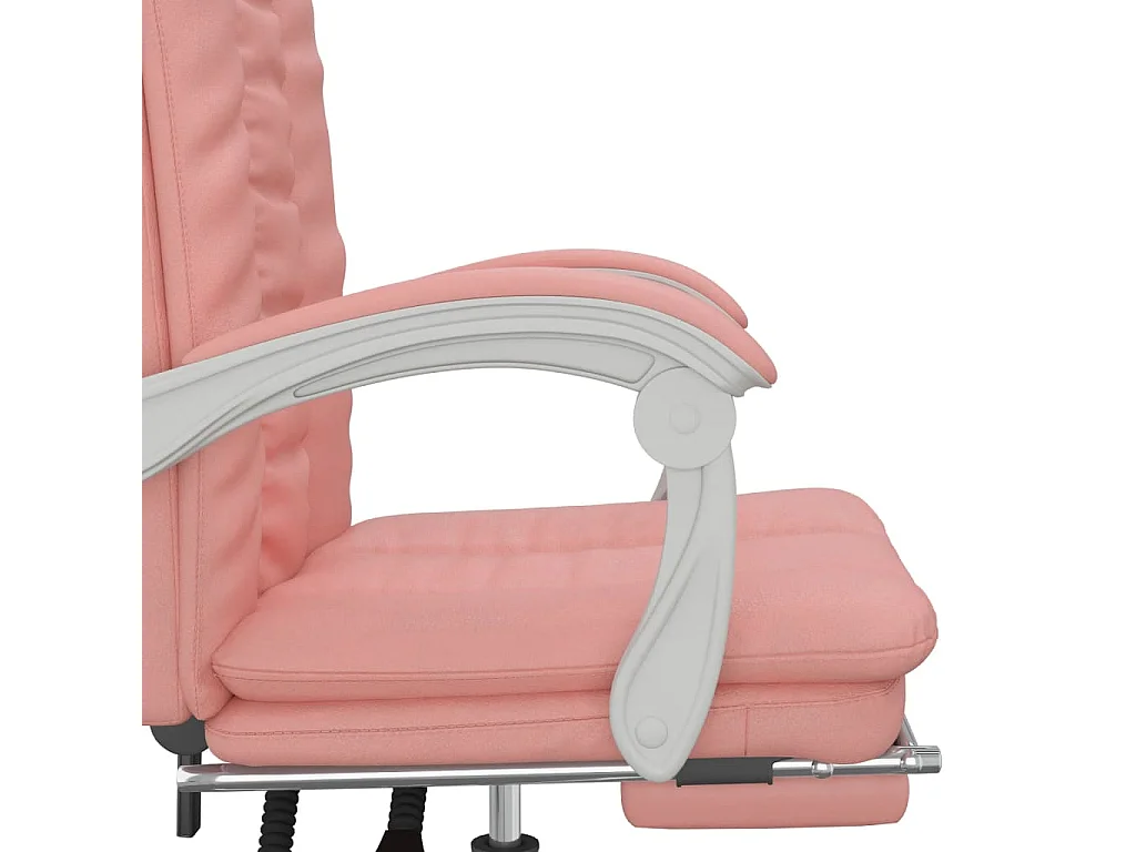 Fauteuil inclinable de bureau Rose Similicuir