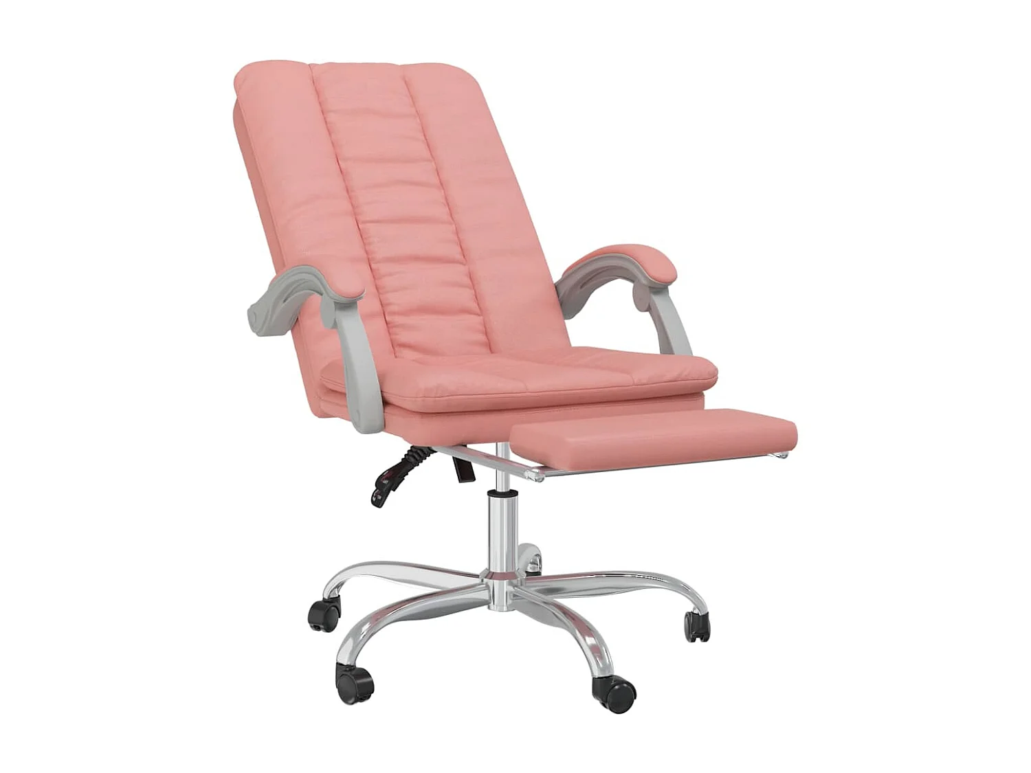 Bürostuhl mit Liegefunktion Rosa Kunstleder