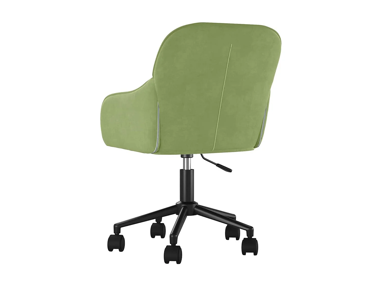 Chaise pivotante de bureau Vert clair Velours