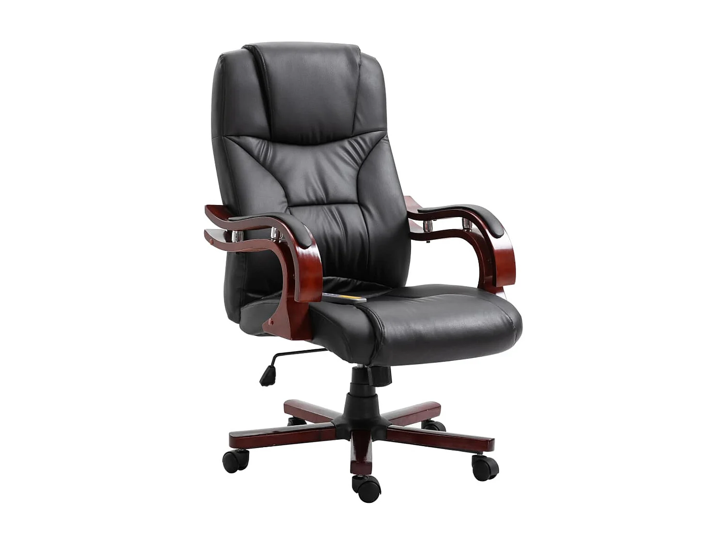 Sedia da Ufficio Nera in Similpelle