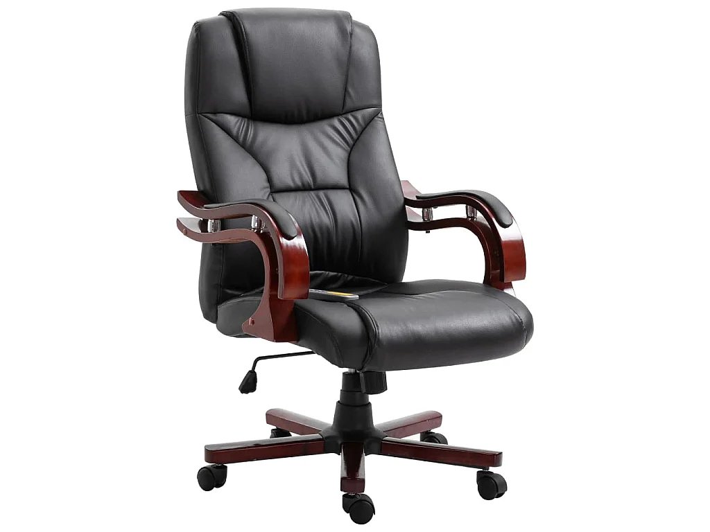 Bürostuhl Schwarz Kunstleder