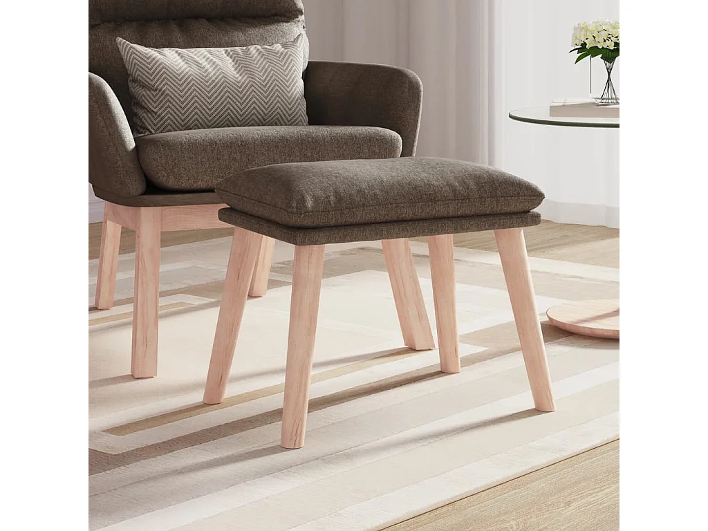 Repose-pied Taupe 45x29,5x35 cm Tissu