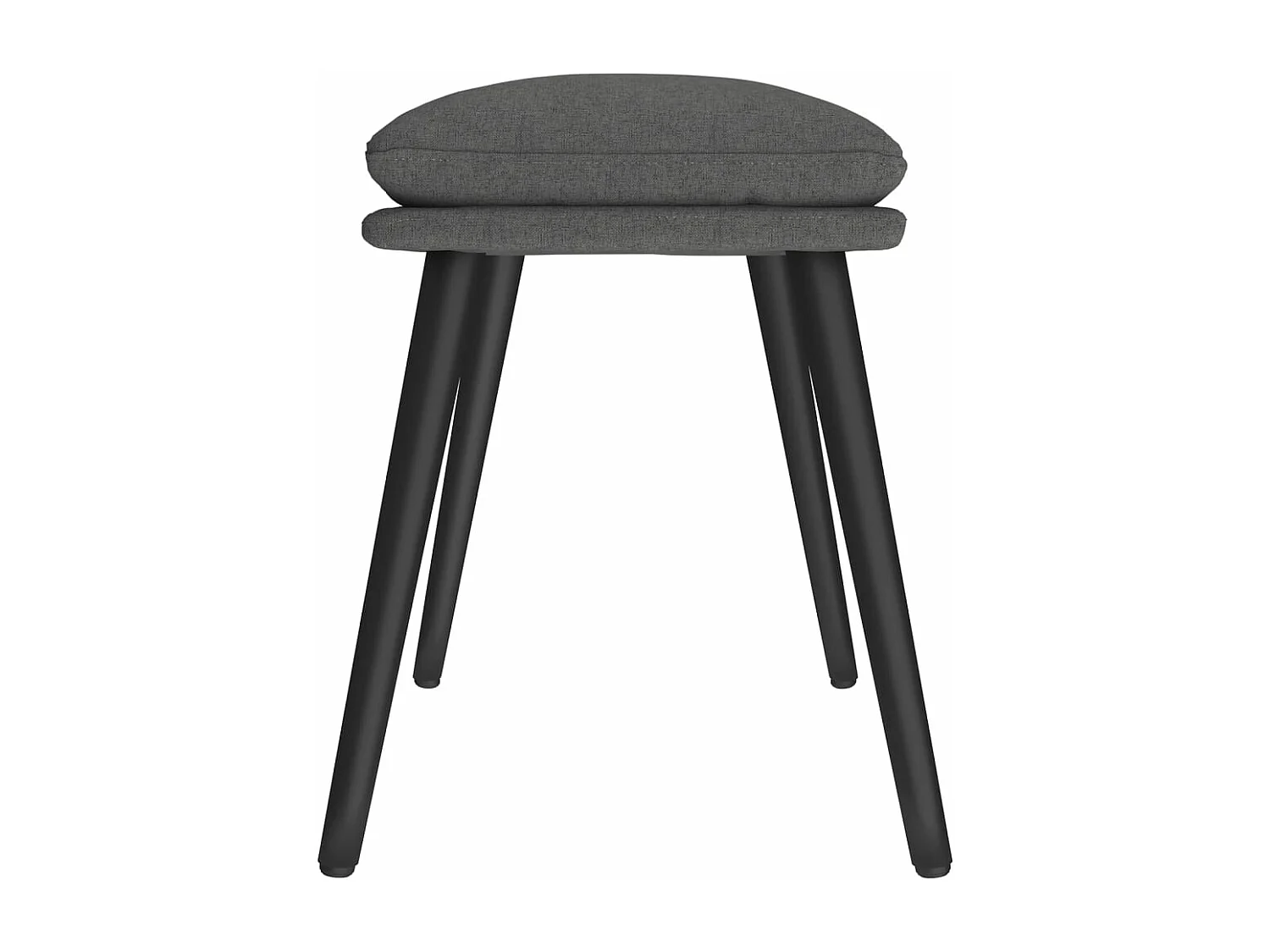 Poggiapiedi Grigio Scuro 45x29,5x35 cm in Tessuto