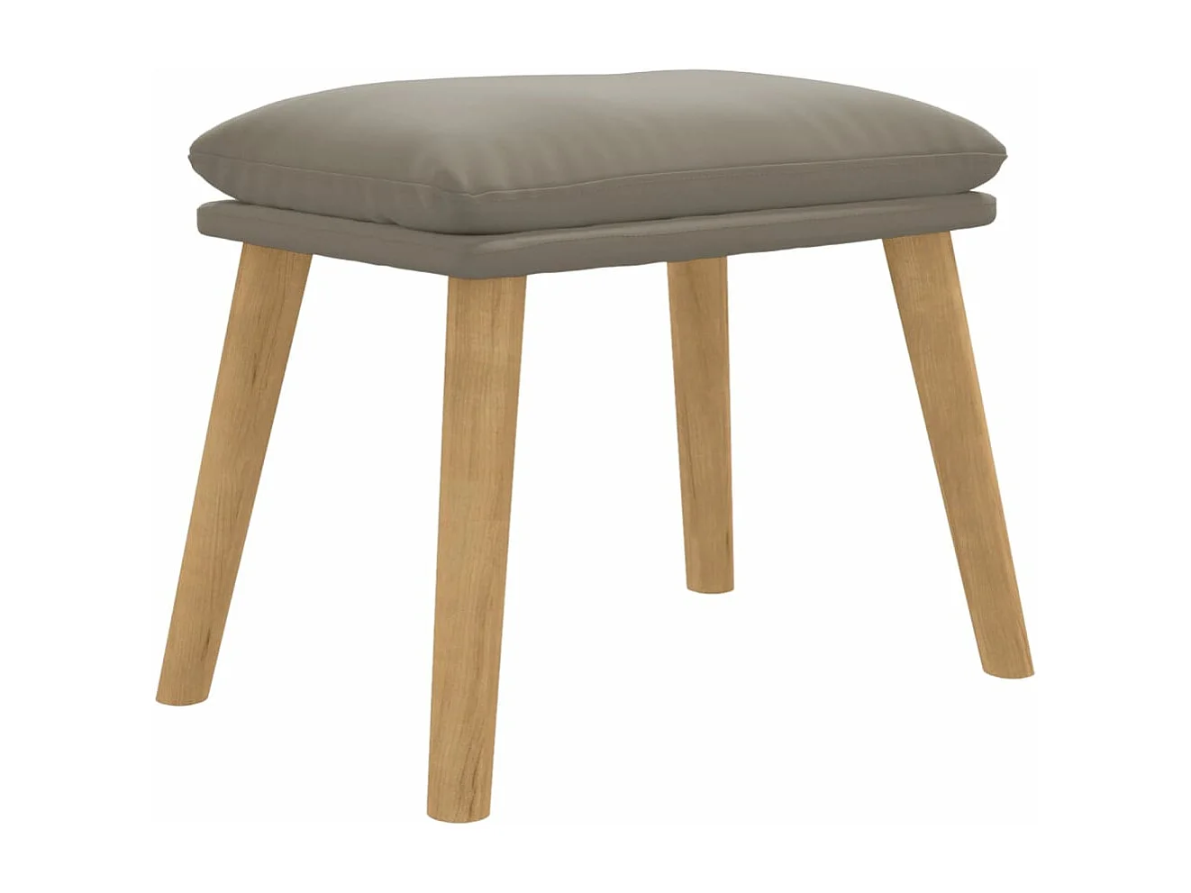 Repose-pied Gris clair 45x29,5x35 cm Velours