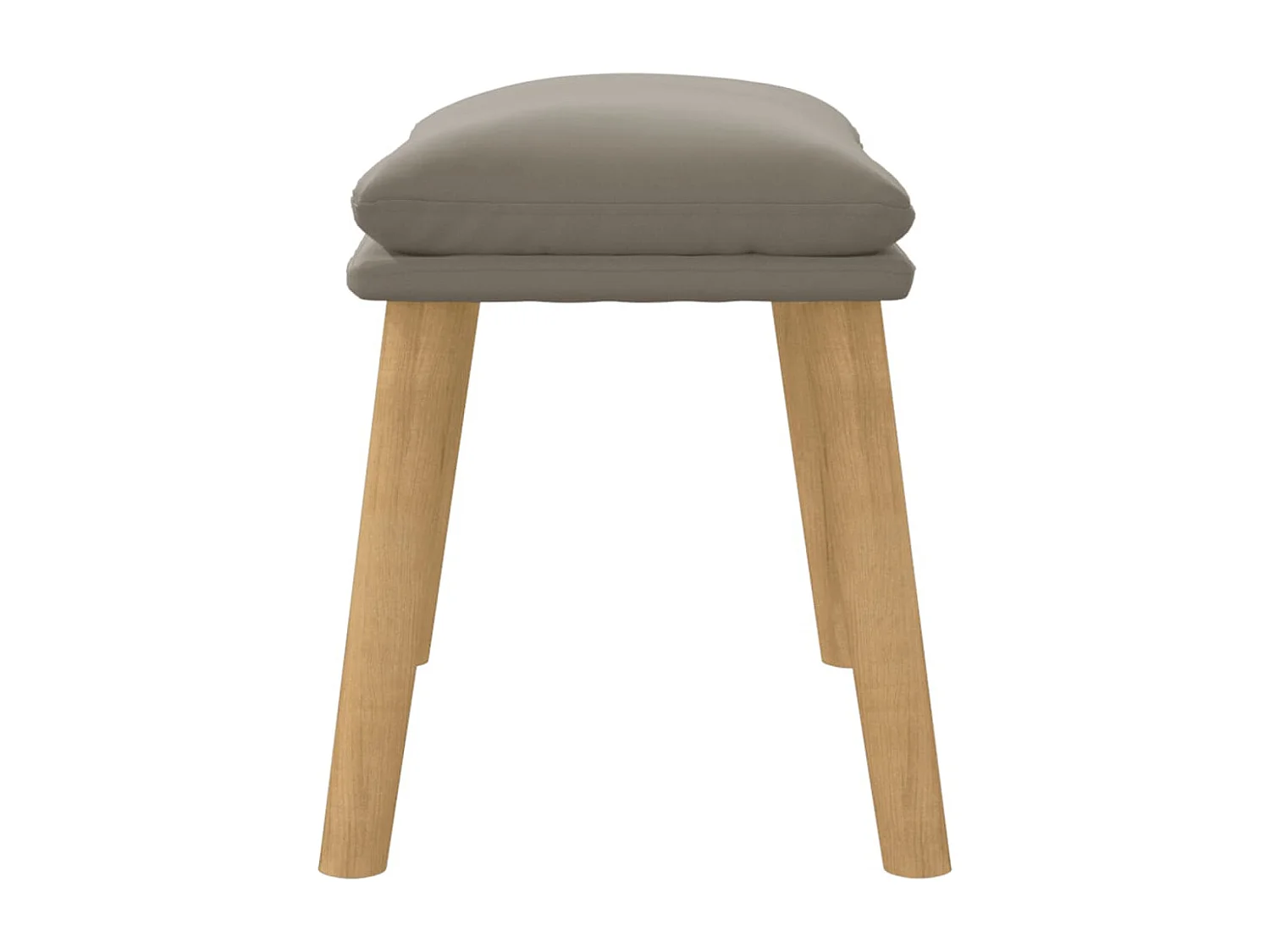 Repose-pied Gris clair 45x29,5x35 cm Velours