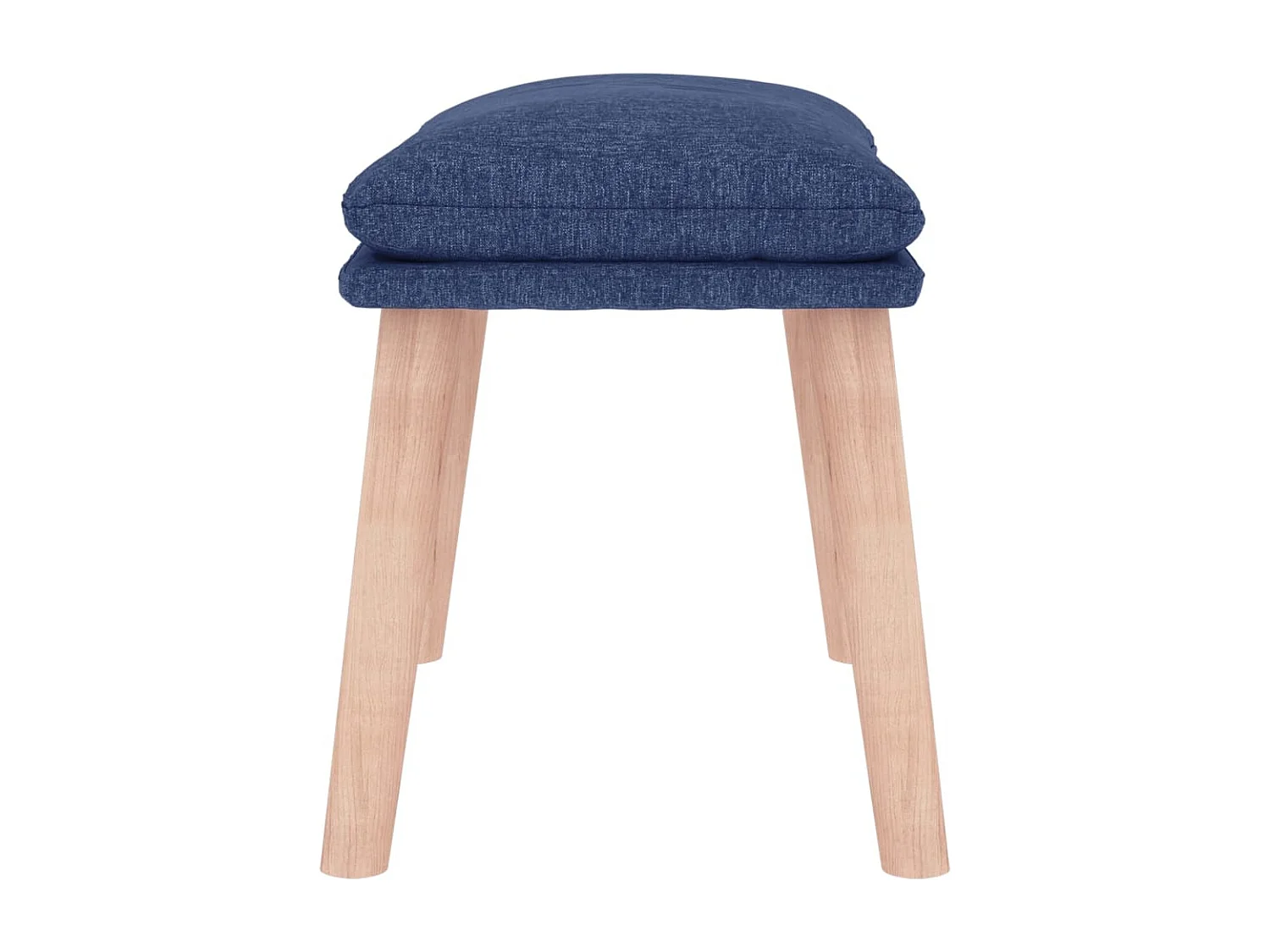 Repose-pied Bleu 45x29,5x35 cm Tissu