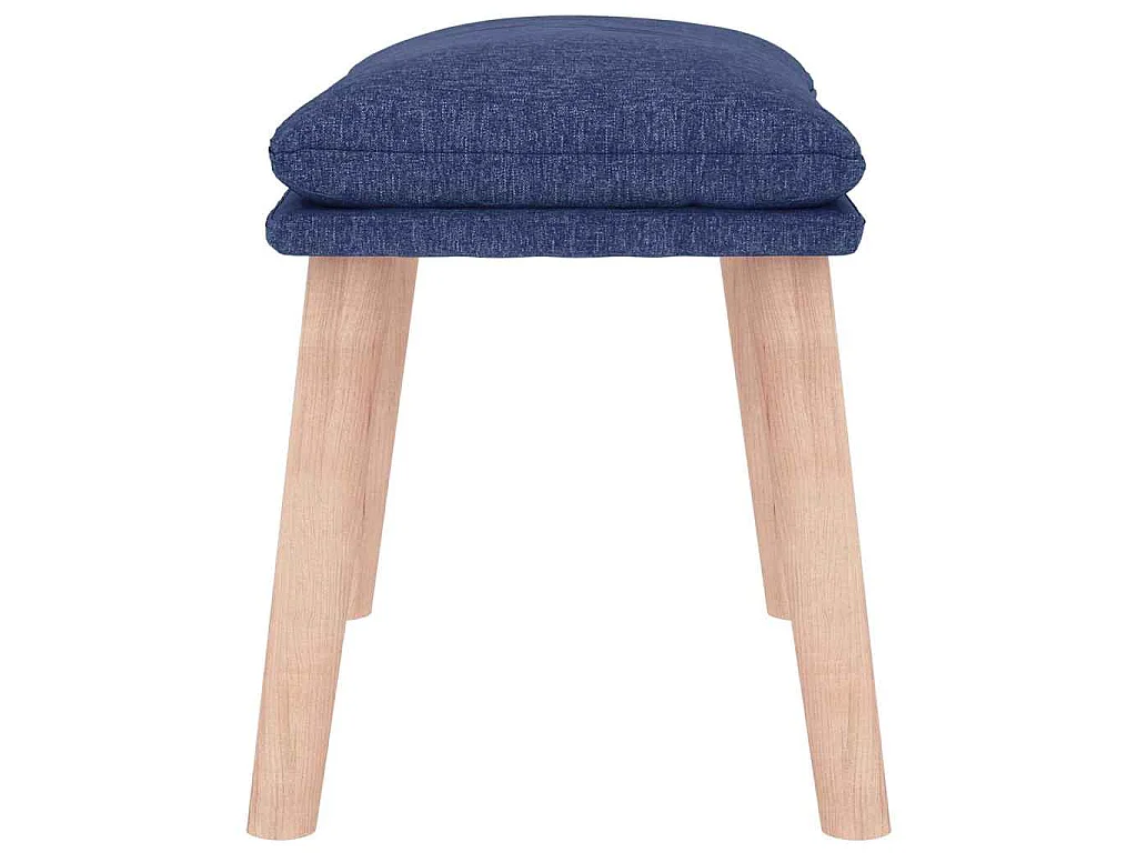 Repose-pied Bleu 45x29,5x35 cm Tissu