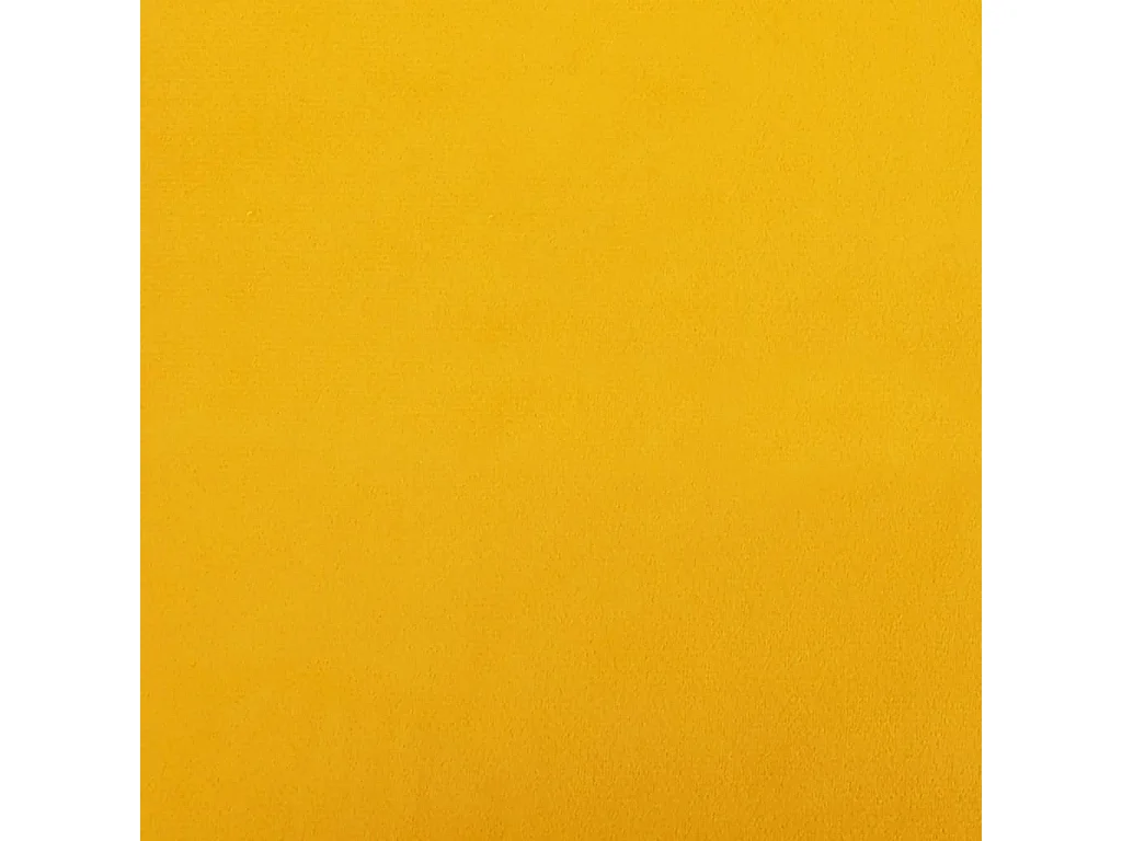 Poggiapiedi Giallo 78x56x32 cm in Velluto