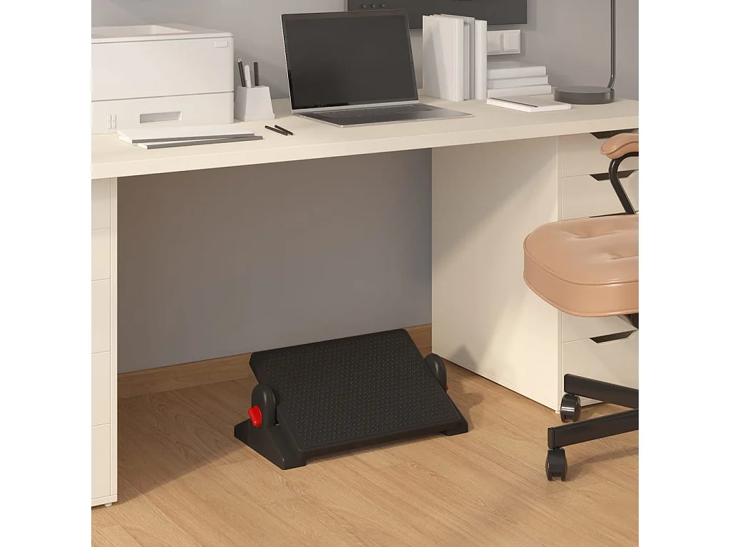 Poggiapiedi Nero 50x30,5x17 cm