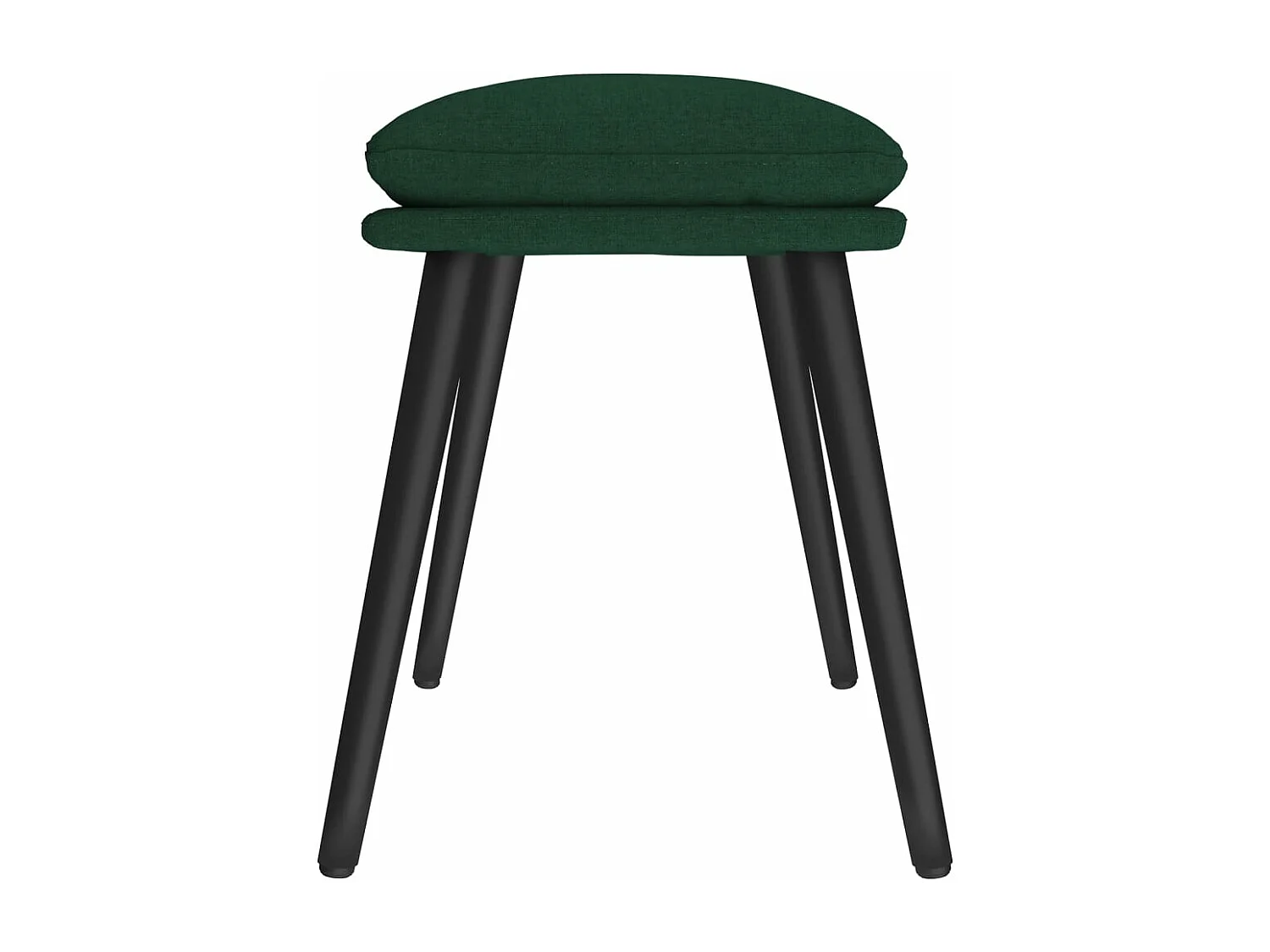 Voetenbank 45x29,5x35 cm stof donkergroen