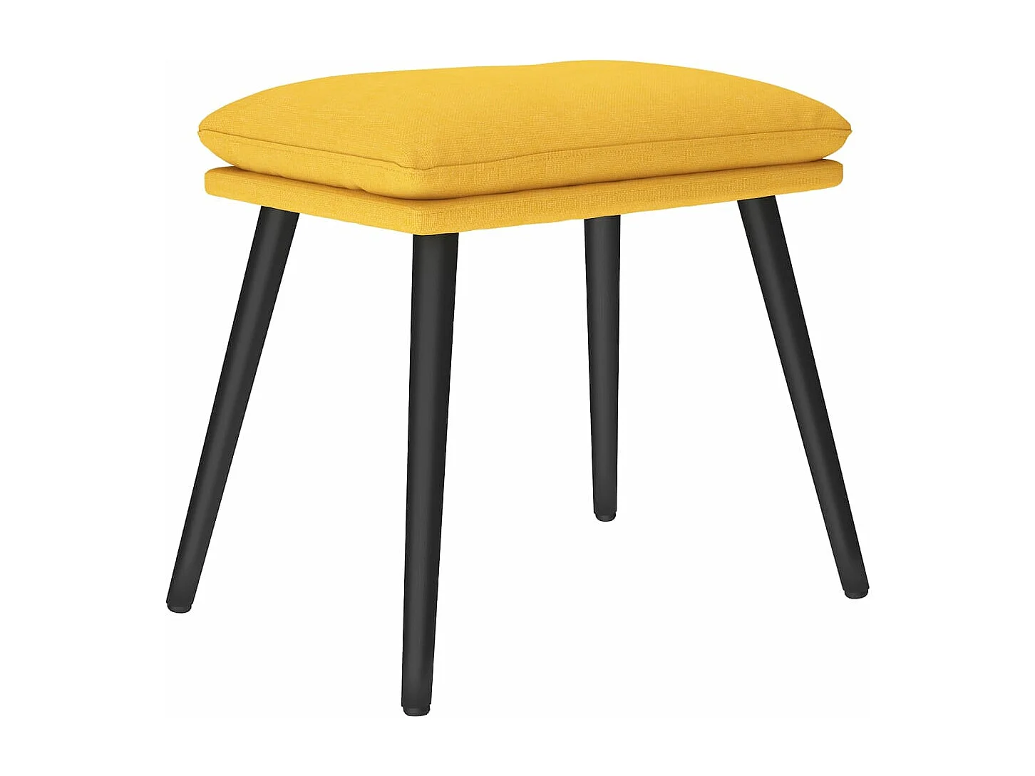 Repose-pied Jaune moutarde 45x29,5x35 cm Tissu