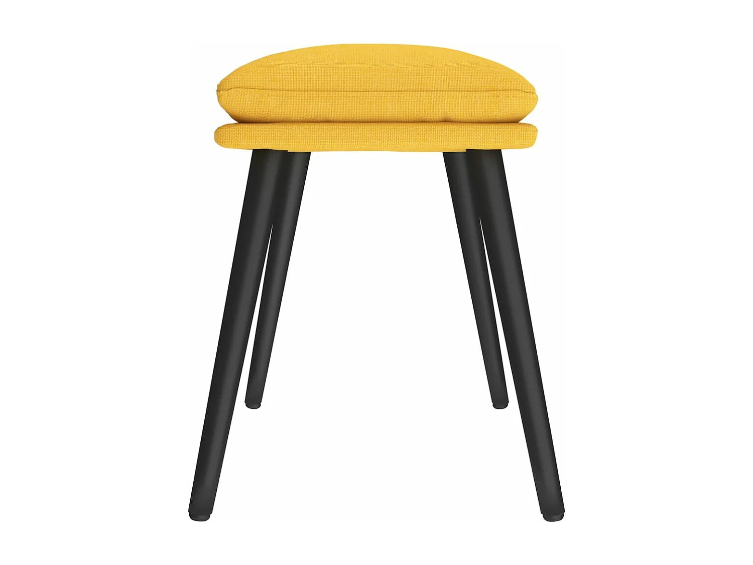 Repose-pied Jaune moutarde 45x29,5x35 cm Tissu