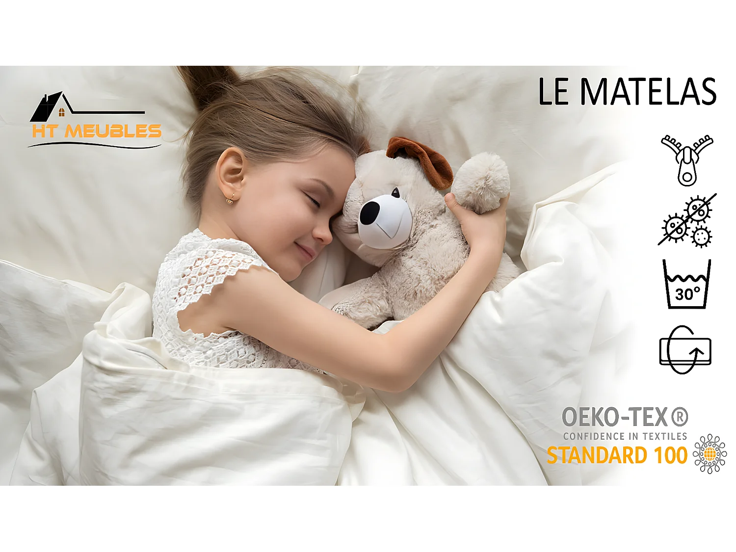Lit enfant fille Calèche de Princesse avec matelas et sommier inclus - 160 cm x 80 cm