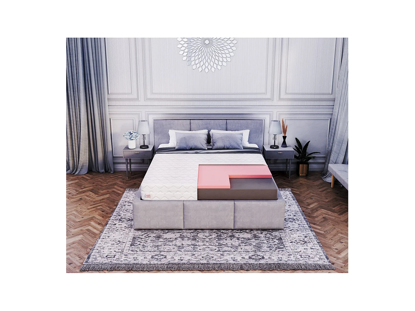 Matelas ORSA - Mousse - Mémoire de Forme - Epaisseur 16cm