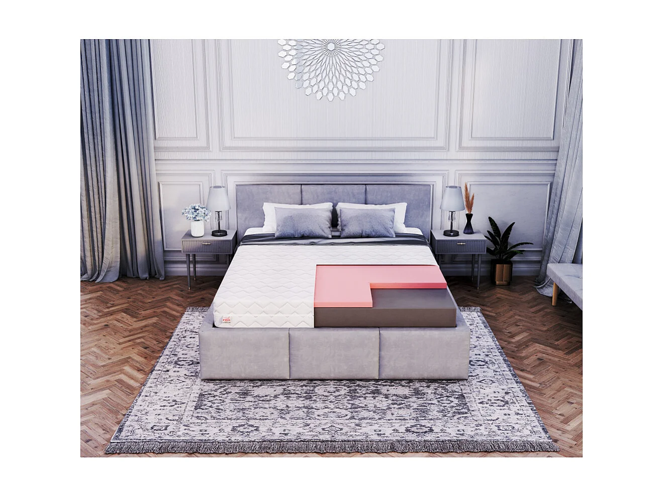 Matelas ORSA - Mousse - Mémoire de Forme - Epaisseur 16cm