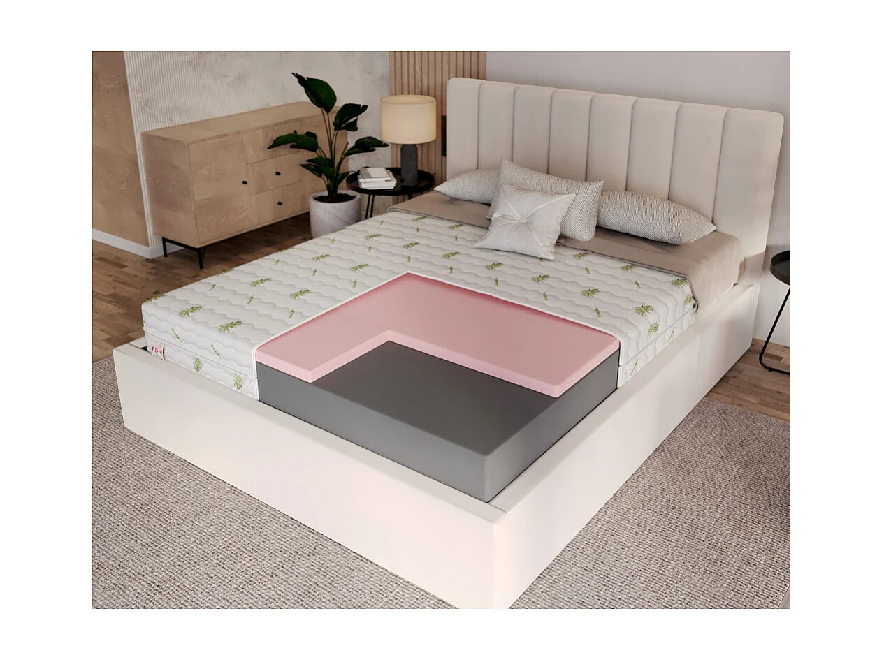 Matelas ORSA - Mousse - Mémoire de Forme - Epaisseur 16cm  120 x 200 cm cm