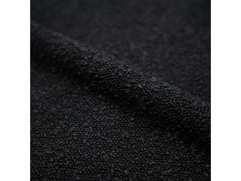 Set di 2 sedie per isola centrale 65,5 cm in tessuto bouclè nero - Henrik