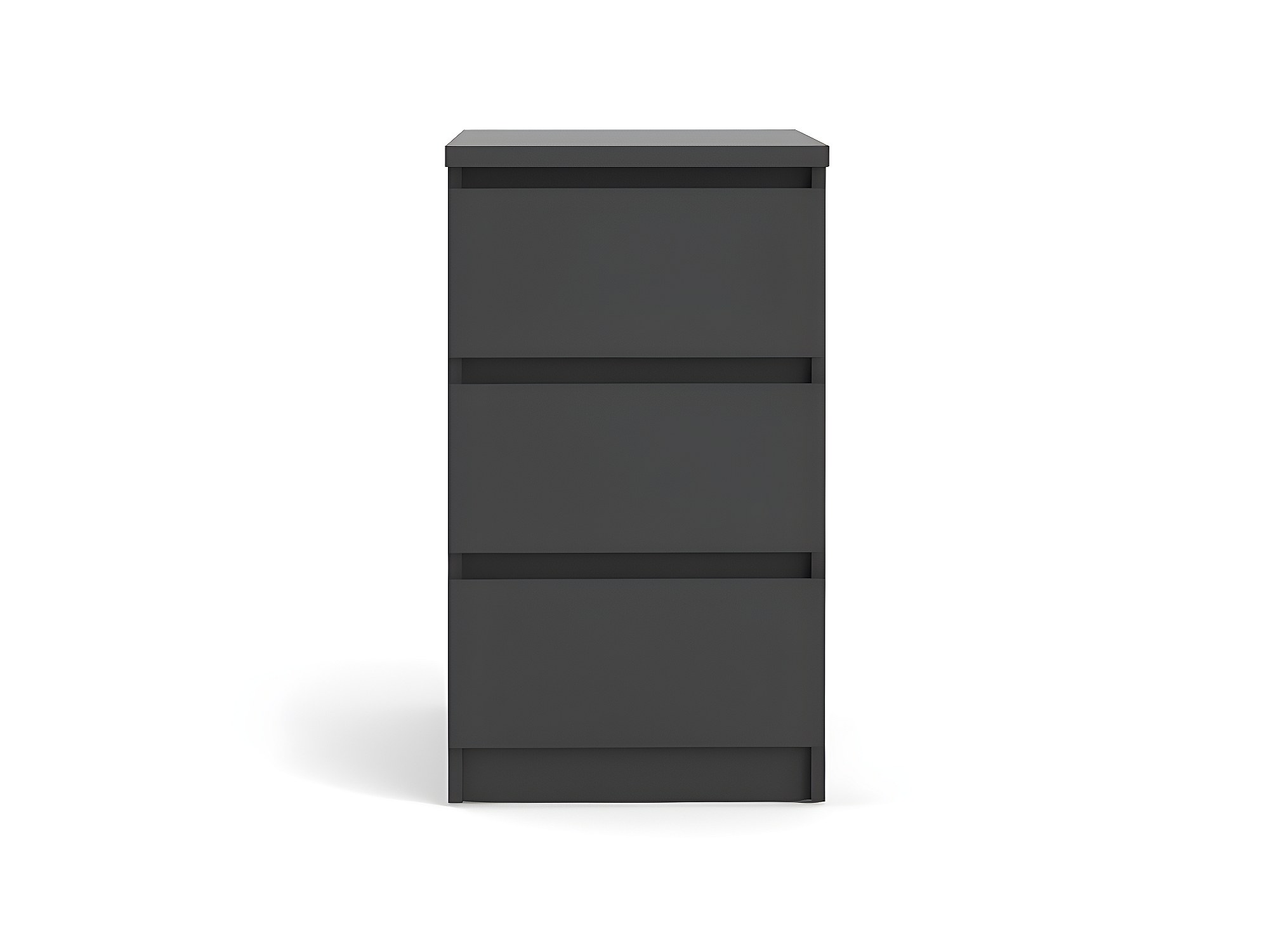 Module De Rangement Stone A4 3 Tiroirs - Noir - Pour Bureau, Chambre, Rangement Papiers, Fournitures