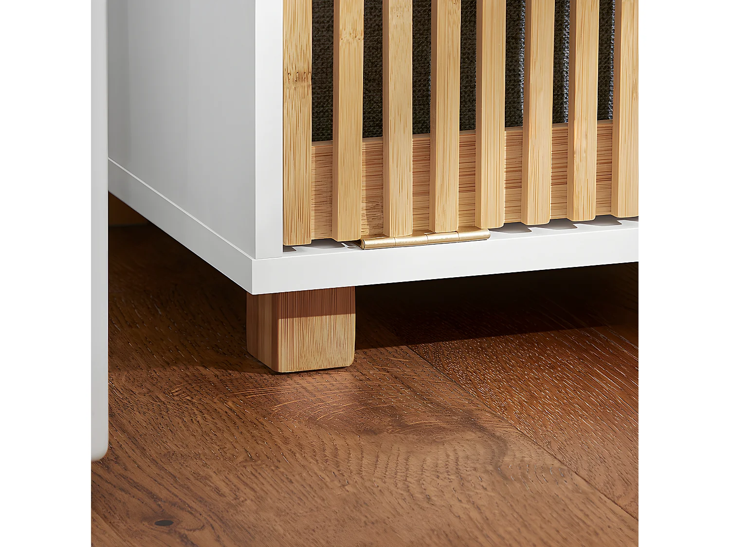 Cesto para Ropa Sucia Armario Multifuncional de Baño Mueble de Suelo con 1 Cesto Blanco 32 x 33 x 85 cm BZR126-W SoBuy ES