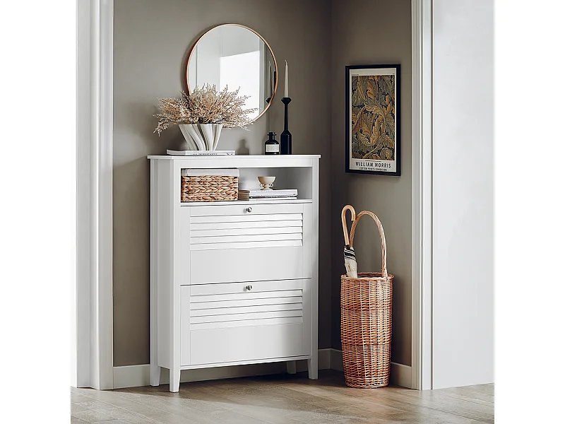 Szafka na buty z 2 drzwiami FSR152-W