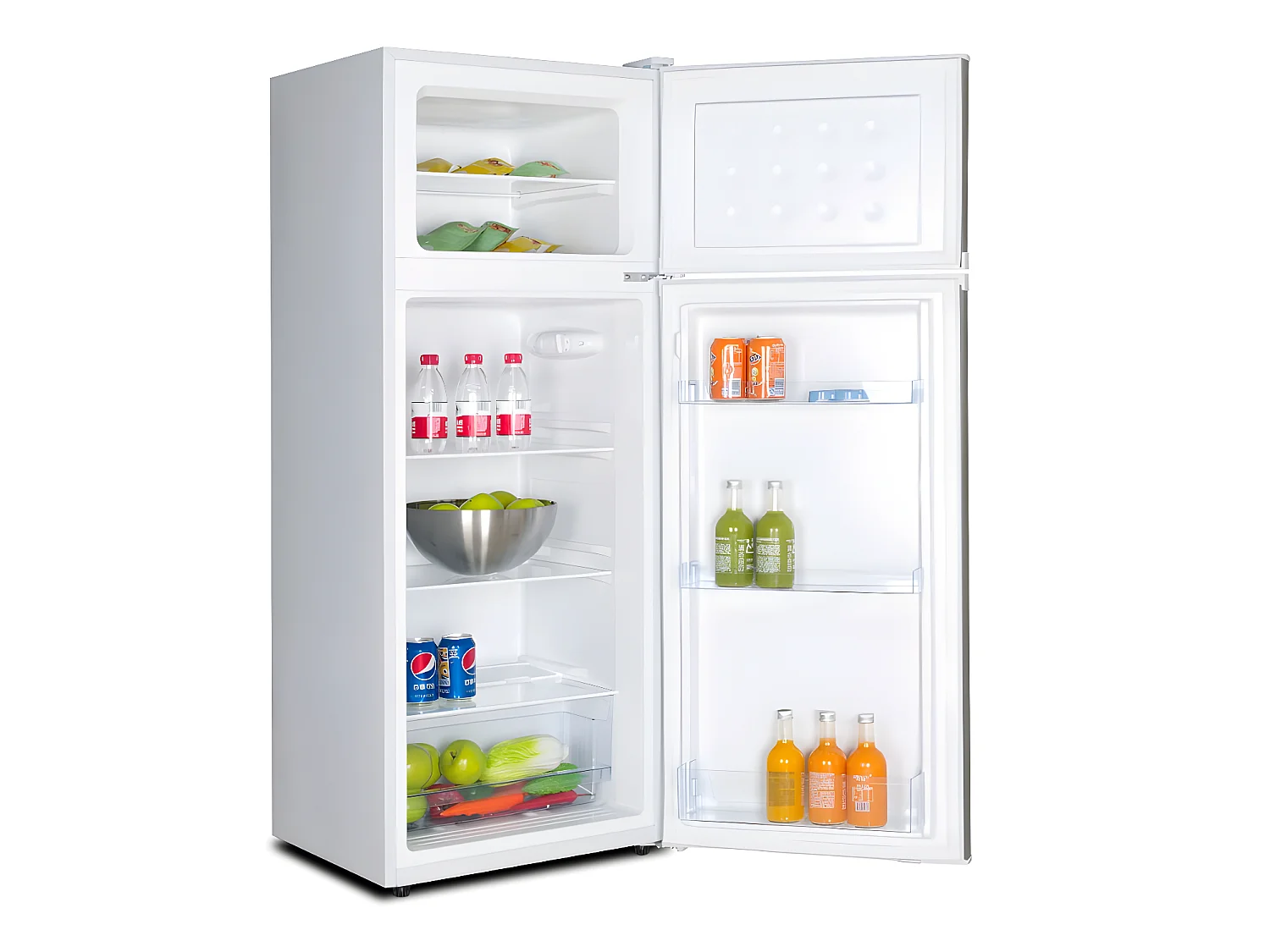 California Réfrigérateur 2 portes 54cm 206l gris - CRF206P2S-11