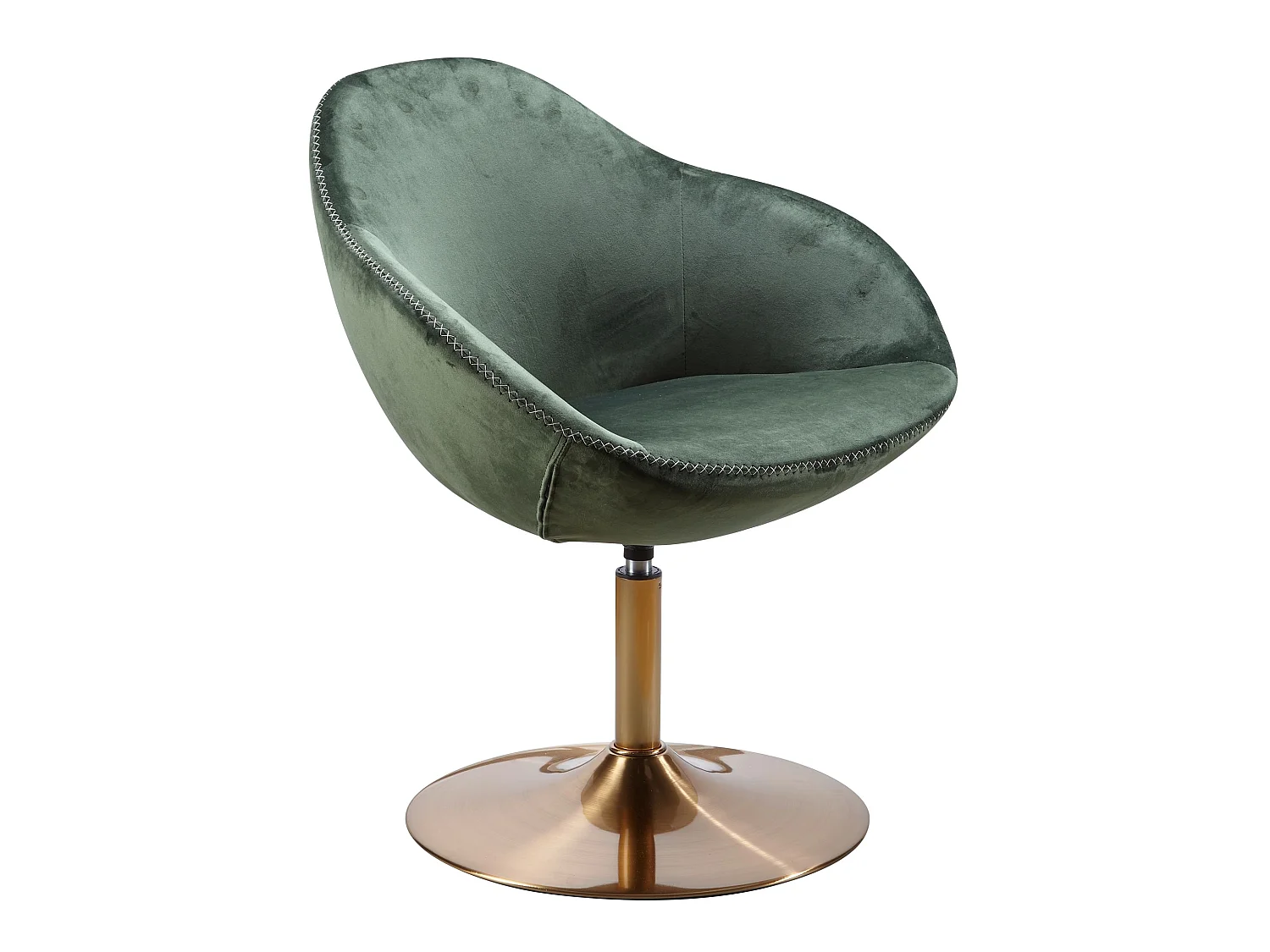 Fauteuil Club Pivotant en Velours 70x79x70 cm Confortable et Moderne - Charge Max 120 kg