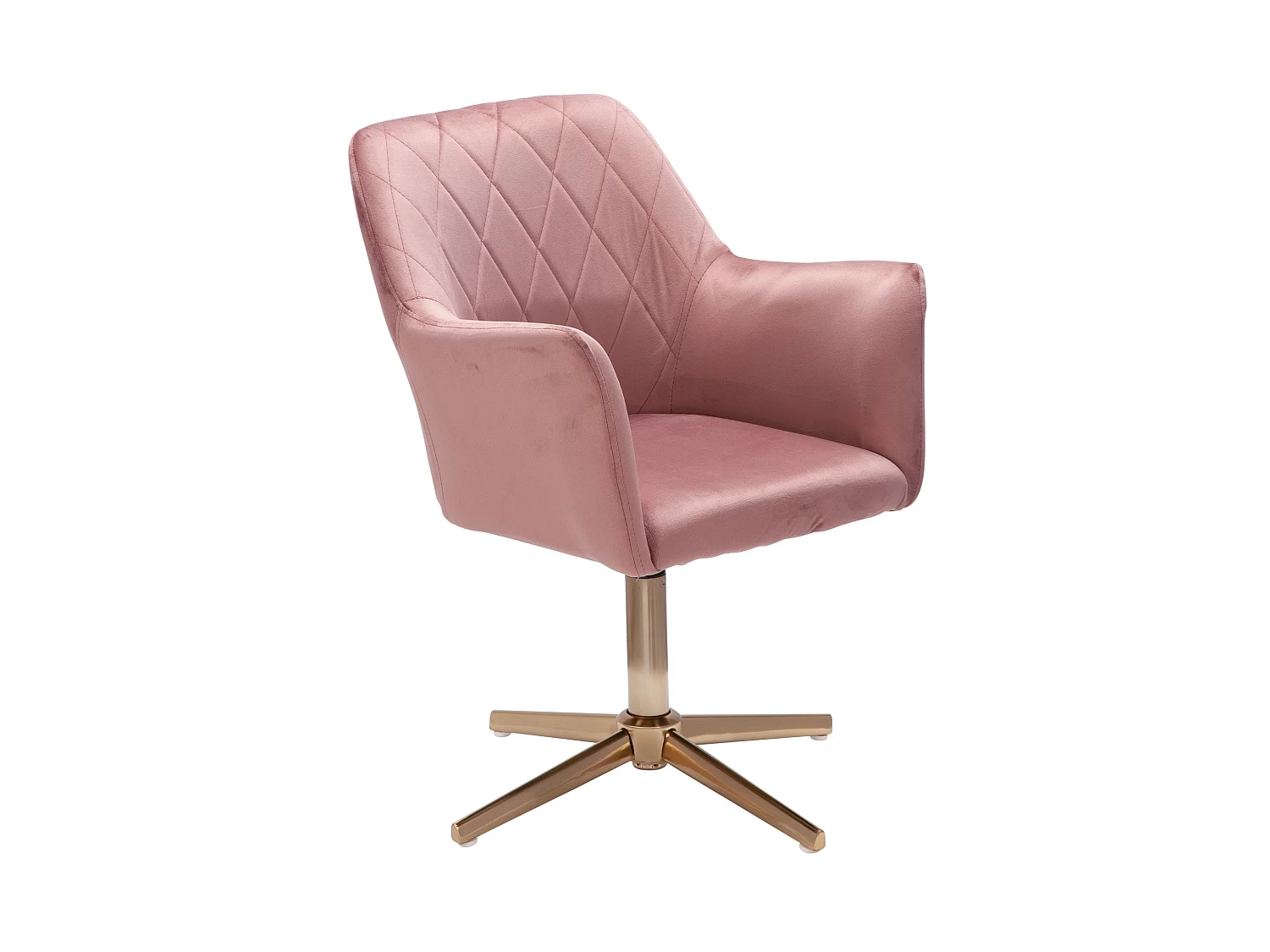 Chaise de Bureau Design Velours Pivotante Confortable - Style Art Déco - Charge 120 kg