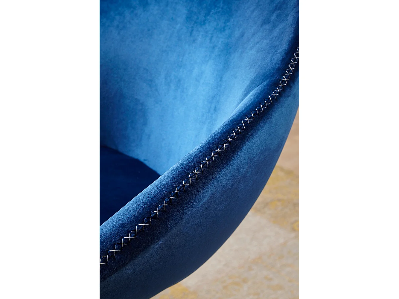 Fauteuil Club Pivotant en Velours 70x79x70 cm Confortable et Moderne - Capacité 120 kg