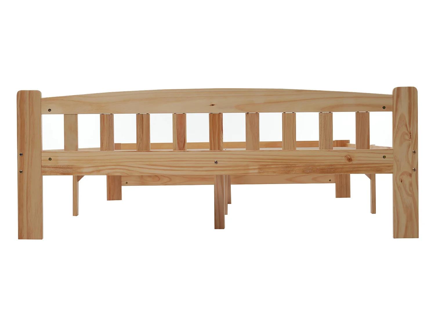 Eenpersoonsbed 140x200cm houten frame - Naturel