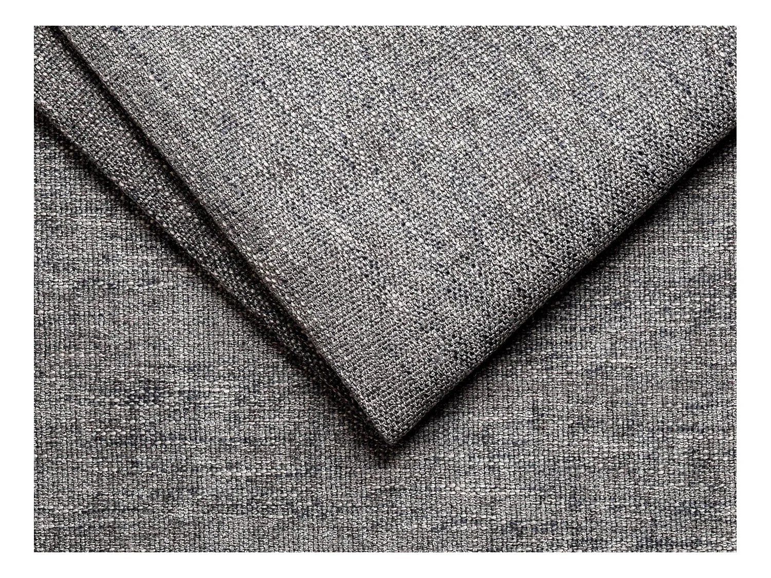 Ecksofa mit Matratze - Ecke wechselbar - Stoff - Grau - Liegefläche 140 cm - Matratze 22 cm - Memory Schaum - VIZIR
